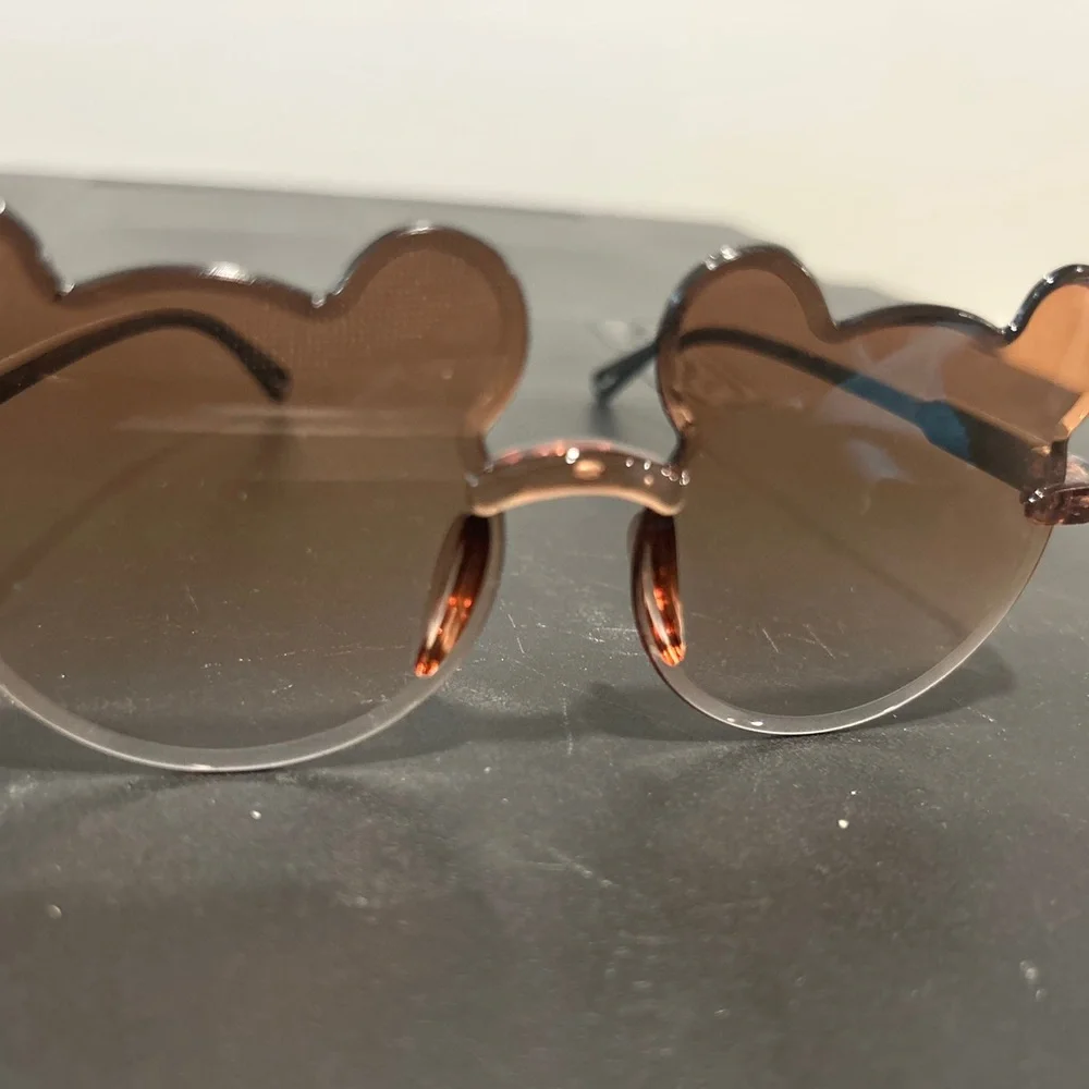 Brown Bear-Shaped Sunglasses